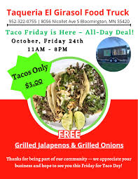Food Truck Taqueria El Girasol — Restaurant food truck in Bloomington, Minnesota