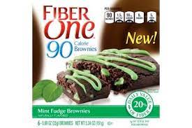 A few days ago i made mint fudge brownies trifles, and much to my surprise, strawberry yogurt and mint chocolate, together (! Fiber One 90 Calorie Mint Fudge Brownies 2015 03 31 Snack And Bakery