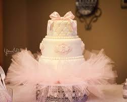 Shabby Chic Baby Shower Party Ideas Photo 14 Of 14 Tutu Baby Shower Ballerina Baby Showers Baby Shower Princess