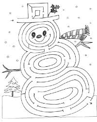 Mazes For Kids Coloring Pages Christmas Maze Christmas Coloring Pages