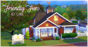 Pocketfullofsimshine Friendly Furs Vet Clinic Small But Functional Vet Clinics Sims 4 Pets Vets