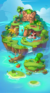 Tropical Rain Forest 01 Wang Jia Fang On Artstation At Https Www Artstation Com Artwork 4g4z8 2d Game Art Environment Concept Art Art