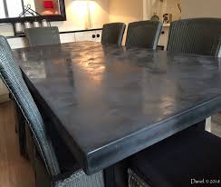 Dining table with cantilever base. Charcoal Polished Concrete Dining Table Daniel Polished Concrete