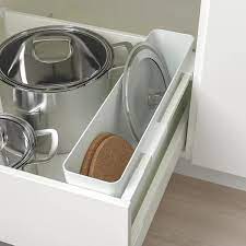 variera storage box high gloss white ikea keukenlades organiseren keukenkastjes organiseren diy keuken