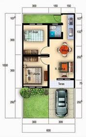 Dengan kualitas material jempolan maka biaya perhitungannya 2x36xrp4 juta sehingga estimasi biaya renovasi rumah type 36/60 sekitar rp288. 60 Denah Rumah Type 36 Desain Minimalis 1 2 Lantai Rumahpedia