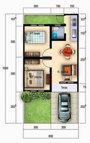 Luas tanah pada rumah type 36 ini dapat dipadukan dengan beberapa ukuran luas tanah seperti 60 m² atau 72 m², sehingga disebut rumah type 36/60 dan tipe rumah 36/72. 60 Denah Rumah Type 36 Desain Minimalis 1 2 Lantai