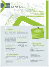 Licence professionnelle métiers du btp : Licence Professionnelle Travaux Publics Licence Pro Techniques Routieres