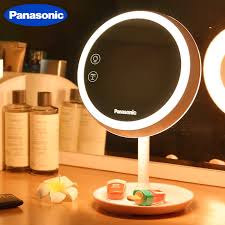 Panasonic Led Makeup Mirror Light Led Natural Light Usb Rechargeable Touch Screen Mirrors For Beauty Dimmable Make Up Lamp Vanity Lights Aliexpress