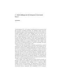 The first computer was invented by charles babbage in 1838. Pdf Charles Babbage And The Emergence Of Automated Reason