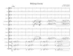 Defying Gravity (arr. Avery Singletary) by Stephen Schwartz Sheet Music for  Marching Band at Sheet Music Direct