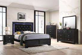 The best grey bedroom furniture features exquisite beauty, excellent craftsmanship, and dependable durability. Micah Black Led Bedroom Furniture Sets Urban Furniture Outlet