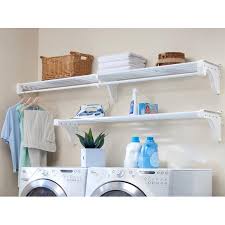 We did not find results for: Ez Shelf Ez Shelf Diy Expandable Laundry Room Shelving Kit 1 Rod And Shelf Unit And 1 Shelf Unit Each Expands 40 75 In White Mounts To Side And Back Wall With