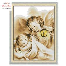 Due to the limitations & inconsistencies of various display monitors, the colors you see on your screen may not be a totally accurate reproduction of the actual. Buy 11 Ct Printed 14ct Unprinted Diy Cotton Thread Counted Cross Stitch Embroidery Set The Angel At Affordable Prices Price 12 Usd Free Shipping Real Reviews With Photos Joom