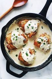Cuisses De Poulet Sauce Au Poivre Vert Sauce Cremeuse Recette Recettes De Cuisine Sauce Poivre Vert Sauce Au Poivre