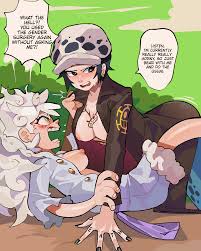 Post 5795299: diforland Monkey_D._Luffy One_Piece Rule_63 Trafalgar_Law