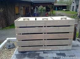 Kliko Ombouw Van Gebruikt Steigerhout Kliko S Vuilnisbakken Verbergen Tuin