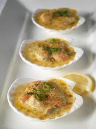 Gratinierte Jakobsmuschel Mit Safran Rezept Jakobsmuscheln Rezept Fisch Essen Rezepte