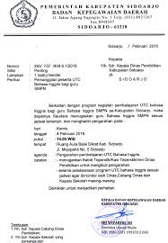 Demikianlah pembahasan mengenai surat dinas : Undangan Dinas Pendidikan Bidang Diklat Asn Bkd Kab Sidoarjo