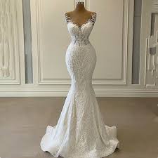 Vintage brautkleider und allgemein brautkleider mit spitze genießen eine sehr hohe beliebtheit. Sonderrabatt 50 Off Luxus 3d Spitze Meerjungfrau Hochzeit Kleid 2021 Romantische Perlen Tull Neck Hochzeit Brautkleider Robe De Mariage