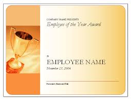 This award is made to an individual, rather than to an organisation. Employee Of The Year Award Free Certificate Templates In Business Award Certificates Category