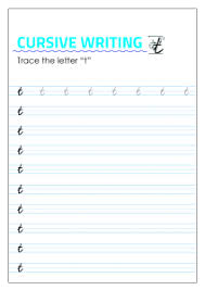 Uppercase and lowercase letters appear on the same card with one exception: Letter T Lowercase Cursive Writing Worksheets For Third Fourth Second Grade English Worksheets Schoolmykids Com