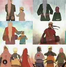 Jiraiya Minato Nagato Naruto Kushina Sasuke Sakura Young Childhood Time Lapse Different Ages Timeline Sage Naruto And Sasuke Gambar Karakter Naruto