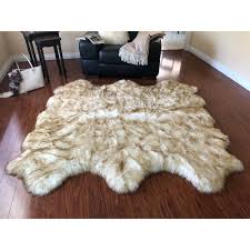 Black And White Sheepskin Rug Silver Orchid Nansen Luxurious Faux Sheepskin Pelt Shag Rug Faux Sheepskin Rug Shag Rug Colorful Rugs