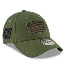 Jimmie Johnson New Era Military Salutes 9forty Snapback Adjustable Hat Green Adjustable Hat Hats Military Salute