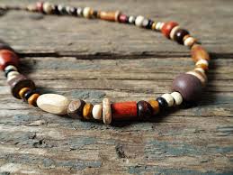 Wooden Necklace For Men Wood Bead Necklace Man Necklace Wooden Necklace Wood Bead Necklace Surfer Necklace