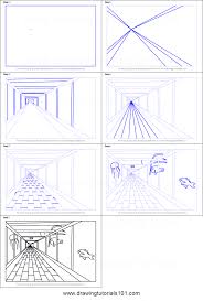 How To Draw One Point Perspective Aquarium Printable Step By Step Drawing Sheet Drawingtuto One Point Perspective Perspective Art Perspective Drawing Lessons