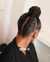Love This Twisted Bun Updo Feedemcaixatrancas Twisted Braided Hairstyles Natural Hair Updo Natural Hair Stylists