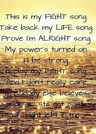 And i don't really care if nobody else believes. Fight Song Rachel Platten Fight Song Favorite Lyrics Fight Song Rachel