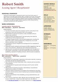 Prepare necessary paperwork (contracts, leases, deeds, closing statements etc). Leasing Agent Resume Samples Qwikresume