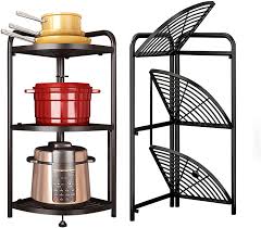 Check spelling or type a new query. Buy 3 Tier Corner Stand Heavy Duty Steel Organizer Installation Free Kitchen Bathroom Toilet Fold Storage Shelves Metal Shelves Online In Turkey B094g72xs1