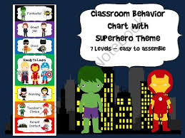 Superhero Behavior Chart From Book Fairies And Garden Gnomes