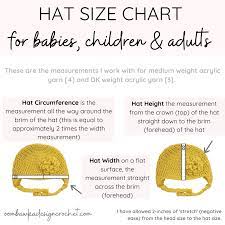 Crochet Hat Size Chart Oombawka Design Crochet