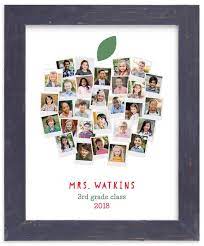 Apple For The Teacher Custom Photo Art Print Teacher Gifts From Class Teacher Gifts Teacher Birthday