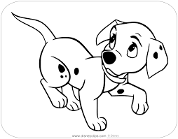 A puppy is a juvenile dog. 101 Dalmatians Coloring Pages Disneyclips Com