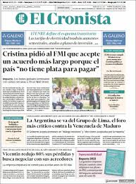 Ubicado en la ciudad de. Newspaper El Cronista Comercial Argentina Newspapers In Argentina Thursday S Edition March 25 Of 2021 Kiosko Net