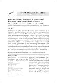 Pronunciation of request for proposal with 1 audio pronunciation, 1 synonym, 13 translations and more for request for proposal. Pdf Importance Of Correct Pronunciation In Spoken English Dimension Of Second Language Learners Perspective