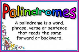 What Is A Palindrome Wonderopolis