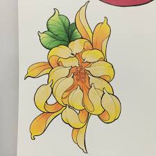 This coincides with these flowers being brought to funerals. Artwork