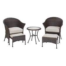 Mainstays Arlington Glen 5 Piece Outdoor Furniture Patio Leisure Set Beige Walmart Com Outdoor Lounge Furniture Outdoor Furniture Sets Outdoor Furniture