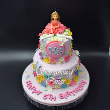 Birthday wishes flower cake™ pastel. The Sensational Cakes Crafted Princess In Tiara And Ballerina Dress Over A Beautiful 2 Tiers Floral Designs Cake Pastel Flower 2 Tier Cakes In Pink Crafted Sweet Theme Birthday Cake 3d