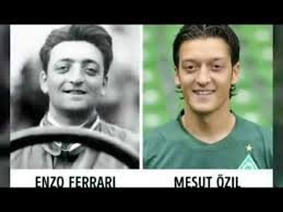 Enzo ferrari and mesut özil are the spitting image of each other (image: Enzo Ferrari And Mesut Ozil Many More Coincidences Youtube