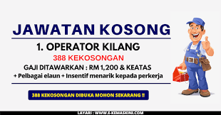 ✋jom kongsi jawatan kosong bersama kami. Permohonan Jawatan Kosong Operator Kilang Di Johor 388 Kekosongan Dibuka 2020 Info Jawatan Kosong Seluruh Malaysia