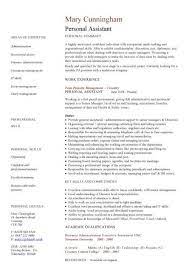 With our professionally designed templates, it's simply a matter of filling out the right information in the wizard. Personal Assistant Cv Sample