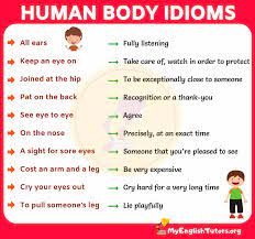 This will be the fourth in the series, dealing with body parts. 10 Interesting Idioms With Body Parts In English My English Tutors