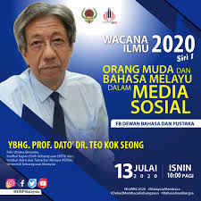 Bahasa mandarin tidak wajar diwajibkan pembelajarannya di negara ini. Dewan Bahasa Dan Pustaka On Twitter Mari Bersama Sama Kita Saksikan Wacana Ilmu 2020 Siri 1 Yang Bertajuk Orang Muda Dan Bahasa Melayu Dalam Media Sosial Yang Akan Disampaikan Oleh Ybhg Prof Dato