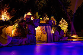 Whether you are lighting your patio, walkway or garden, learn the best landscape lighting effects that will create a beautiful landscape lighting effects: Chic Low Voltage Landscape Lighting In Pool Tropical With Next To Grotto Lighting Alongside And Low Voltage Led Landscape Kits